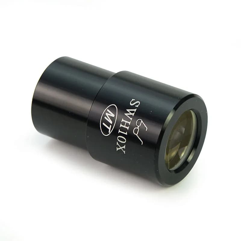 Oculare per Microscopio Stereo 10X Ultra Grandangolare con Punto Oculare Alto, Lente per Microscopio a Campo Largo in Metallo SWH10X, Dimensione di Montaggio 30mm