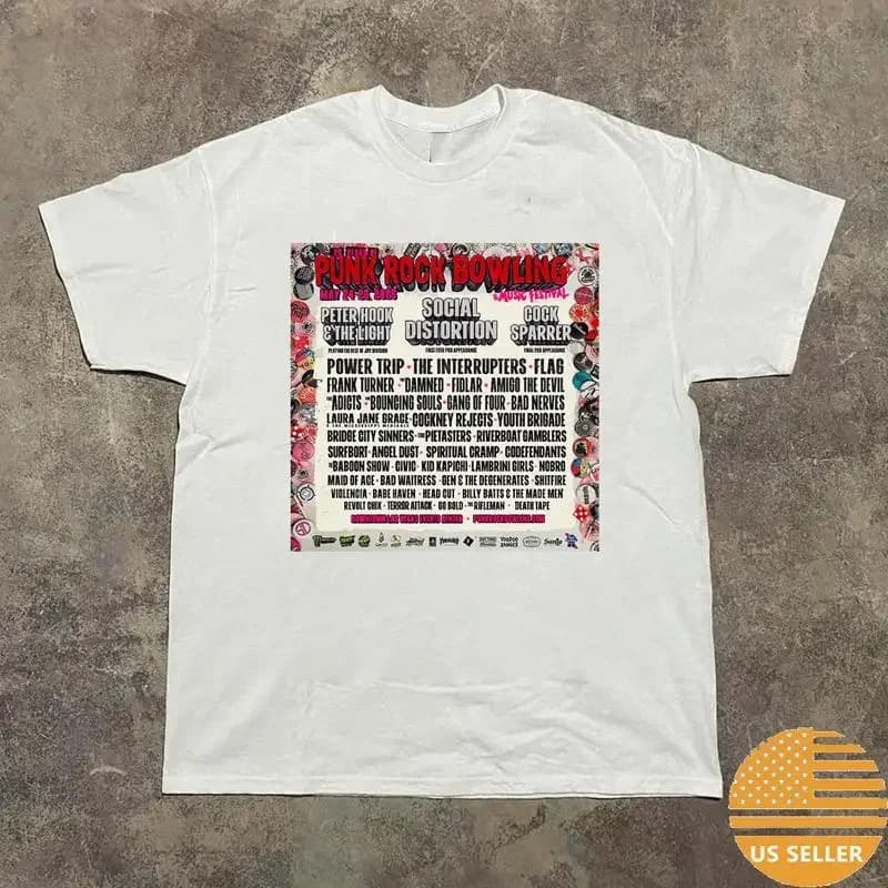 25 Years PUNK ROCK BOWLING Music Festival T Shirt Full Size S 5XL