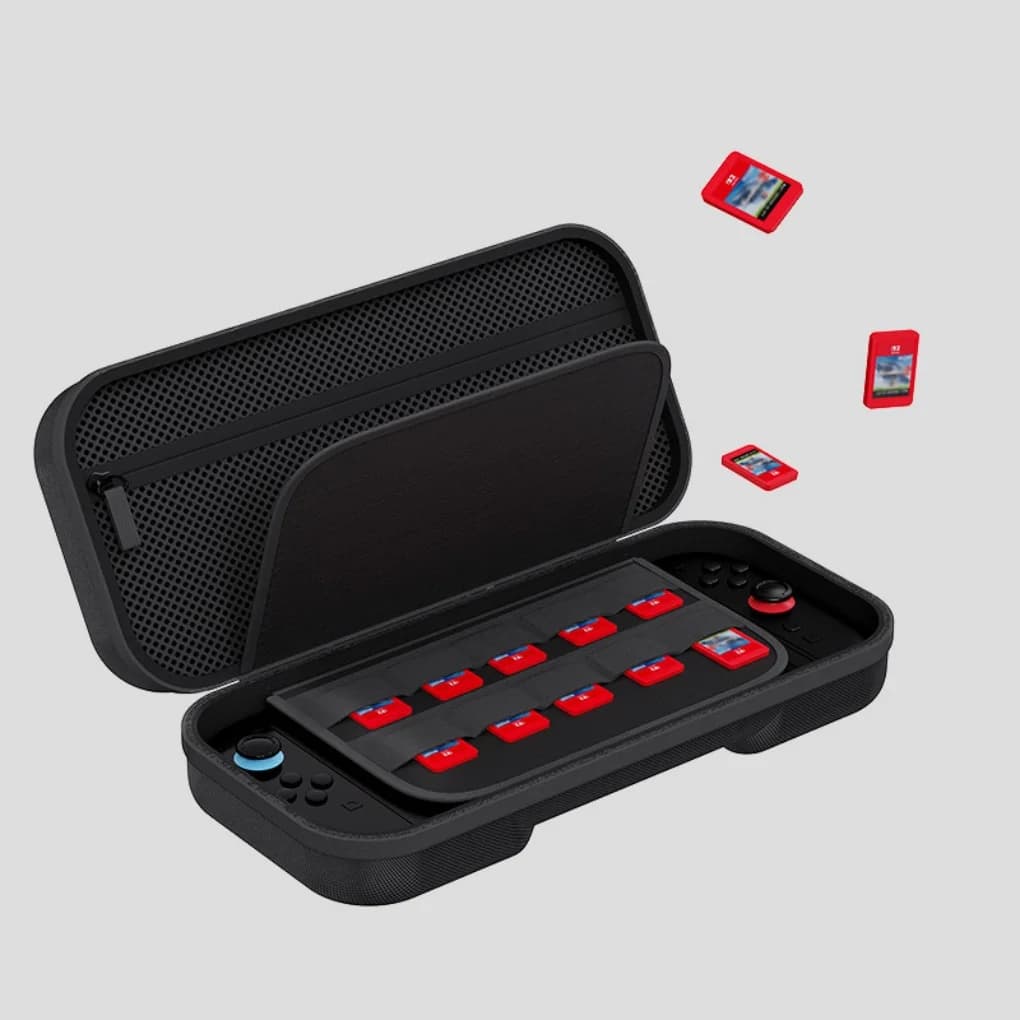 Per custodia Switch 2, con 24 cartucce di gioco Custodia protettiva da viaggio rigida Custodia per console e accessori Custodia Wii