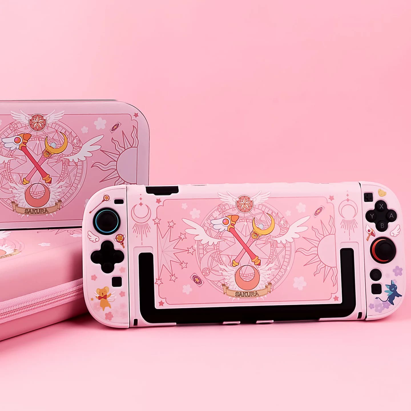 Custodia protettiva per Nintendo Switch 2 Custodia protettiva dockabile rosa Kawaii Anime per controller Nintendo Switch 2 JoyCon