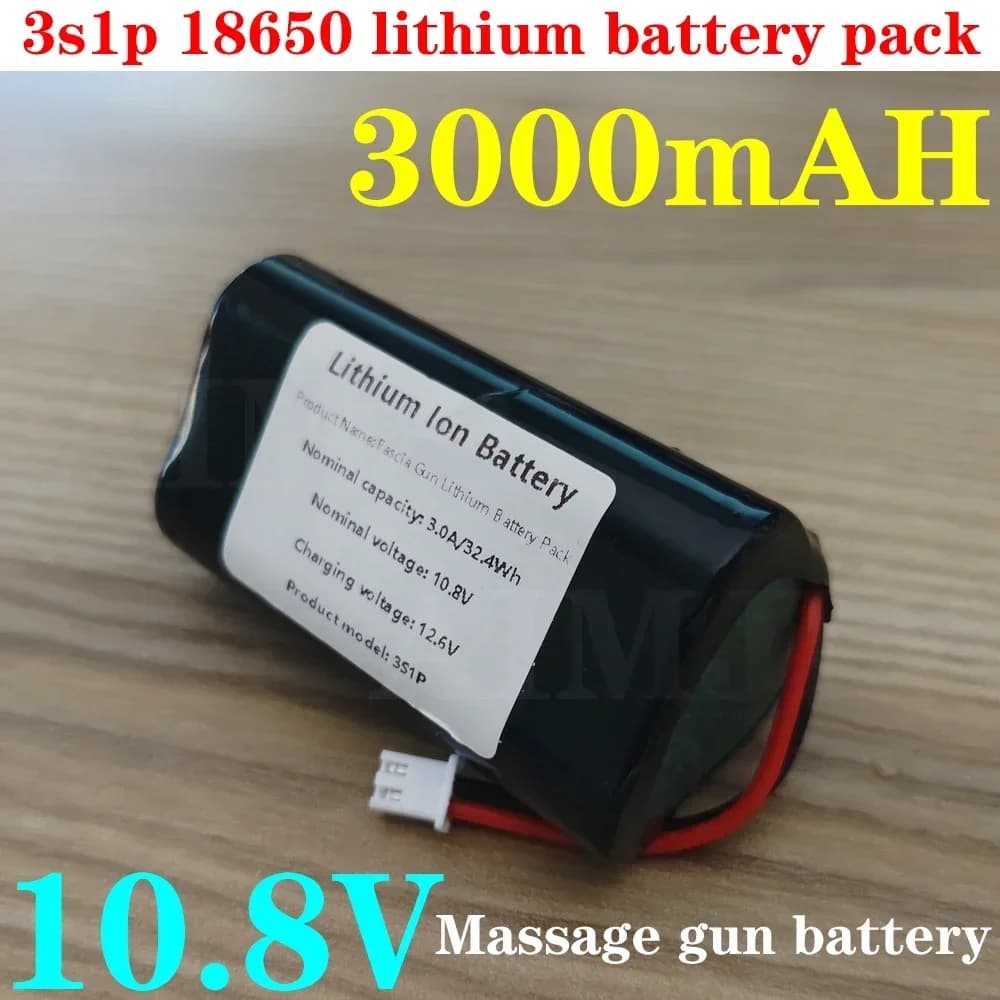 10.8 V 3000 mAh rechargeable battery suitable for massage/pistol guns for band Accessories for band Part