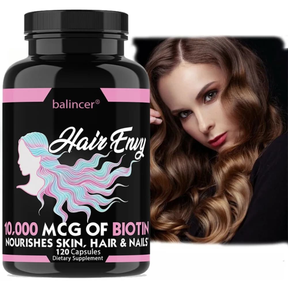 Integratore vitaminico per capelli, pelle e unghie con biotina, cheratina, antiossidanti, favorisce la salute di capelli, pelle e unghie per donne e uomini