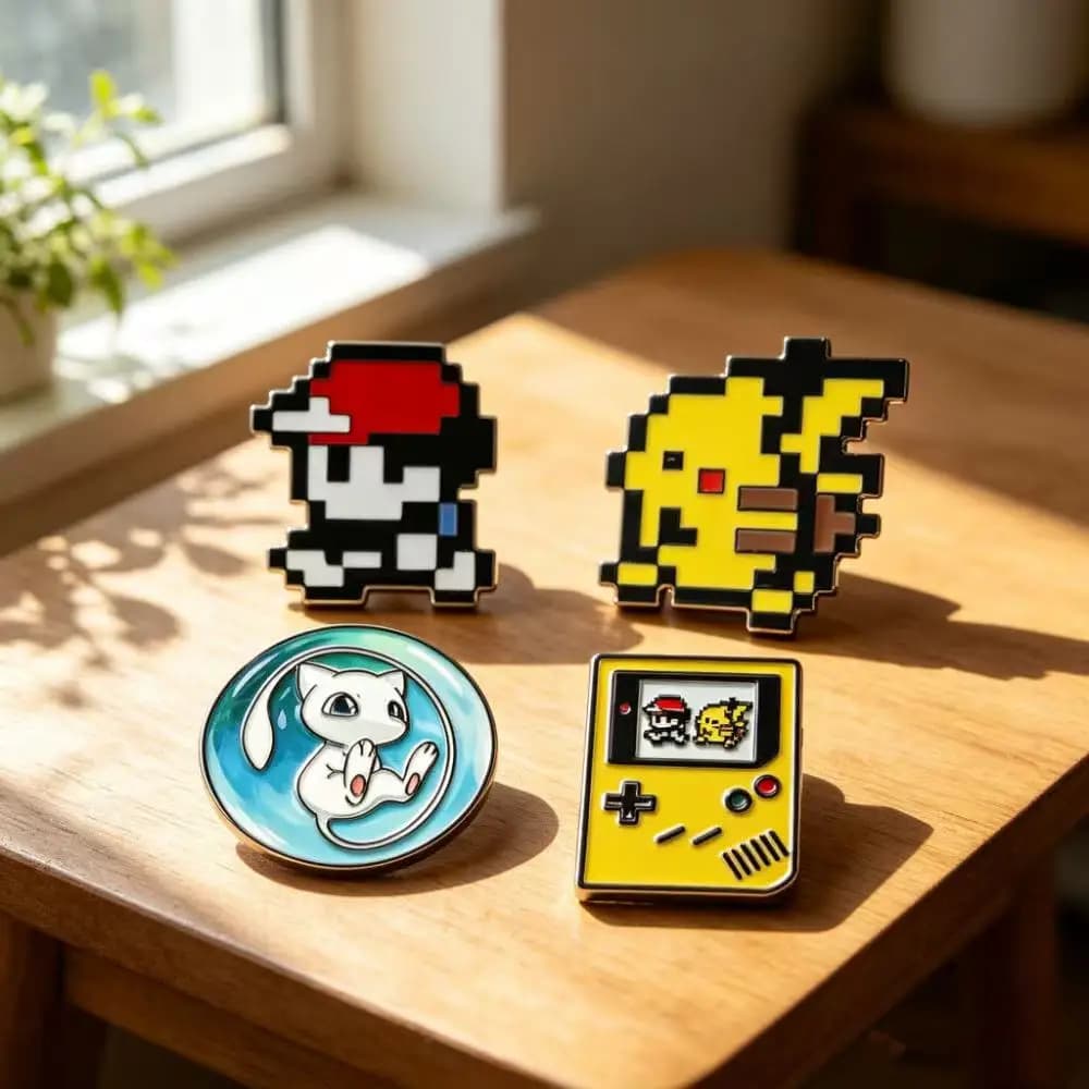 4pcs Retro Game bit Pixel Enamel Pins Cute Cartoon Brooches Badge Backpack Accessories For Fans Gift
