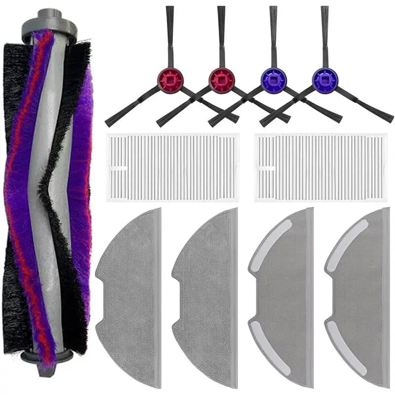 【SELL FAST】Kit di parti di ricambio per aspirapolvere robot per Eureka E10s/E20 Plus - Spazzola principale, spazzola laterale, filtro, panno per la pulizia