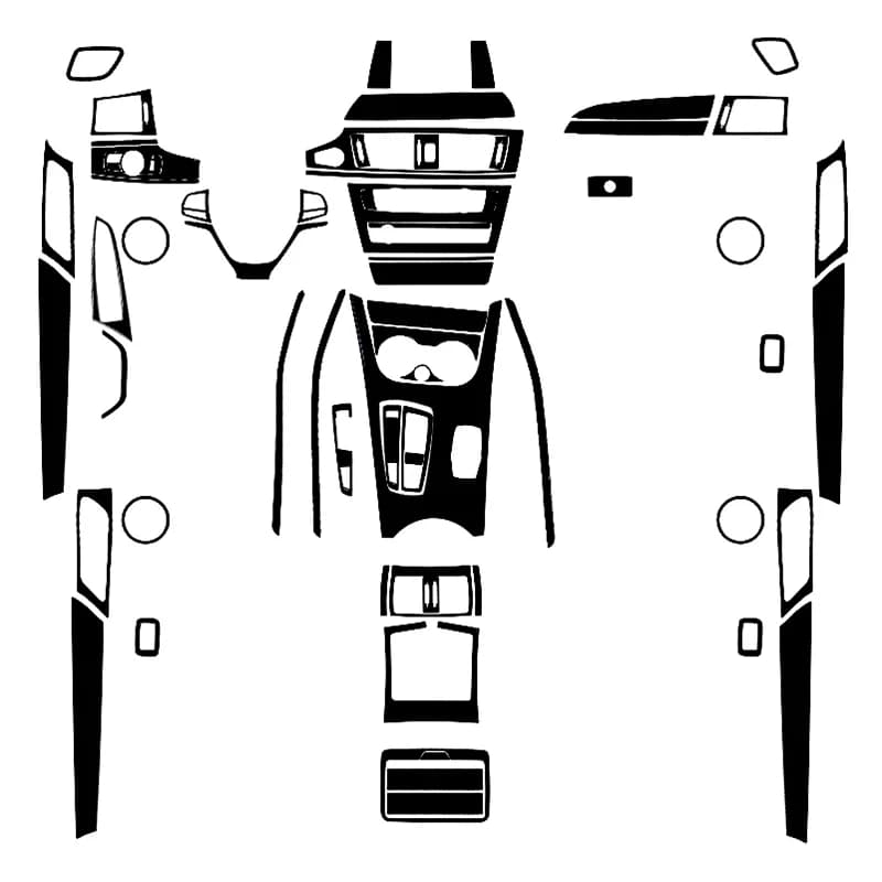 Per BMW X3 F25 2011-2017 ABS In Fibra di Carbonio Stile Volante Dell'automobile Trim Pannello di Copertura Decorazioni Interni Accessori Centro Co
