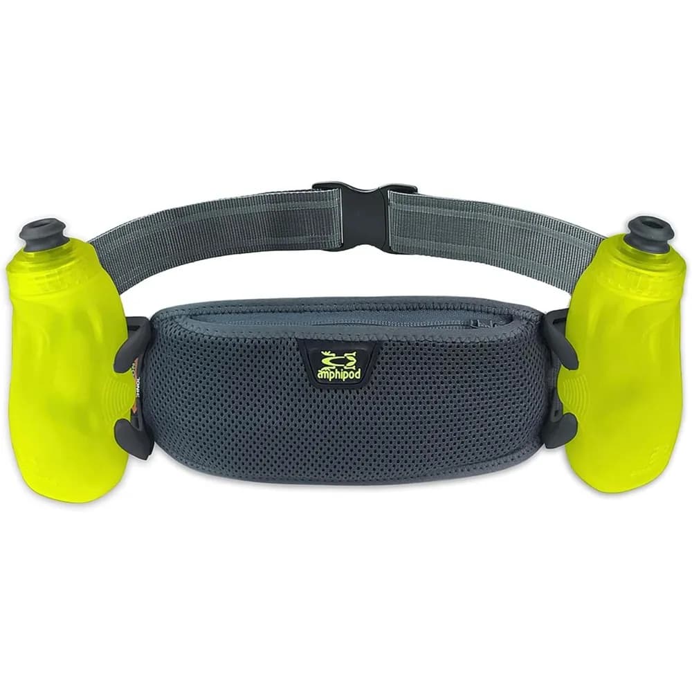 RunLite Xtech 10K Hydratory belt, ultra runner belt and hydration for resistance, running, running, men and women Steel/Green