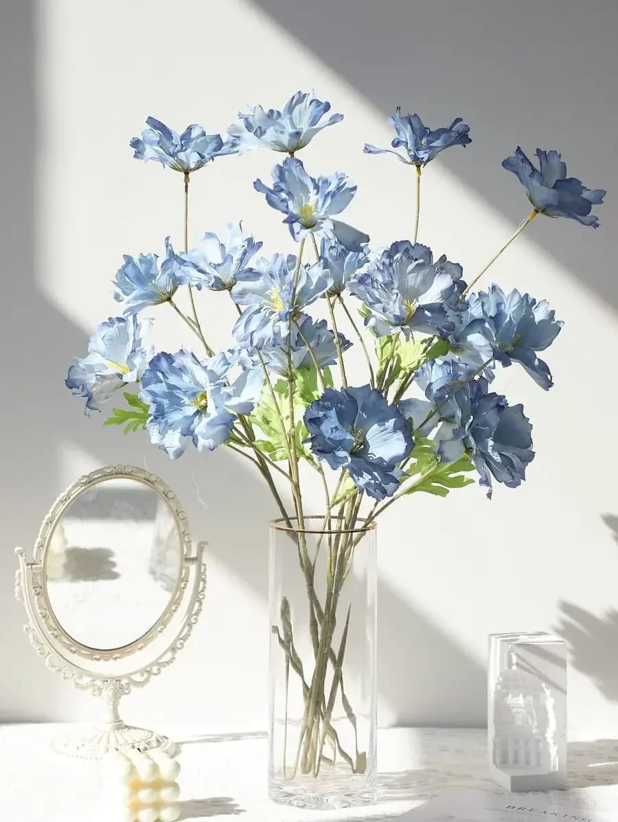 1pc Artificial Flower Stem, Gift Gifts Birthday Graduation,Garden Decor,Outdoor Plant,Gardening,Fake Flowers, Mother's Day Gift