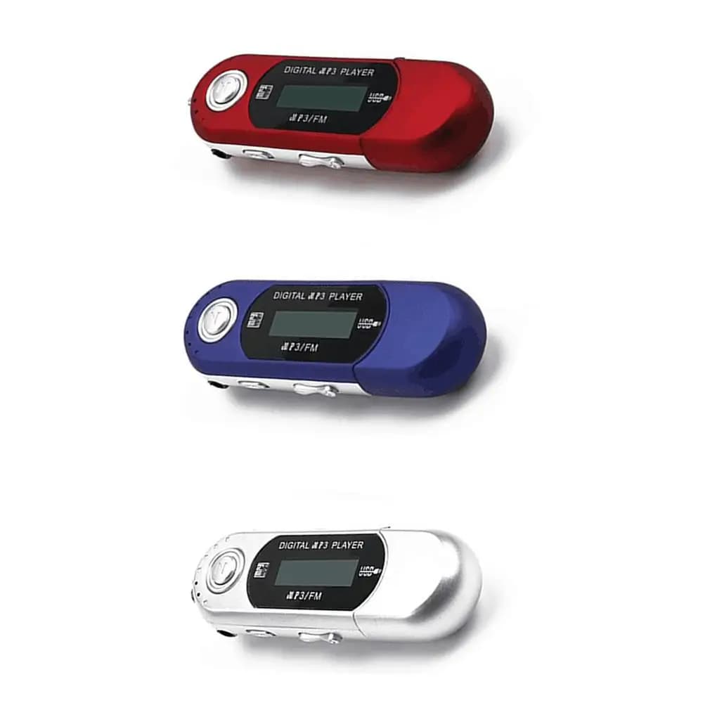 Mini lettore MP3 Chiavetta USB 2.0 Lettore musicale LCD multilingue leggero Spegnimento automatico Controllo con un dito