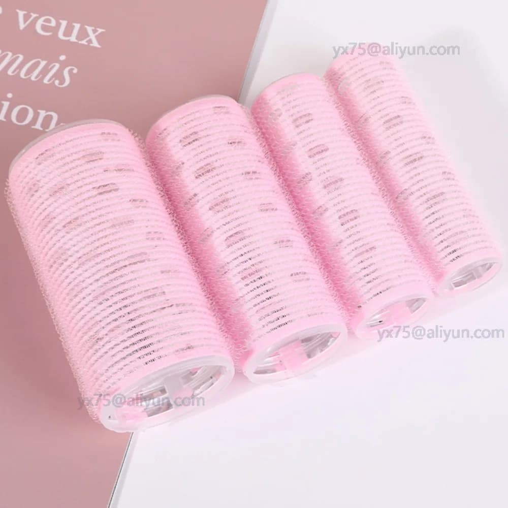 1 pz bigodini auto handle bigodini bigodino lazy silk roller self-adhesive hook DIY curling rod tools for hair styling Биunguди