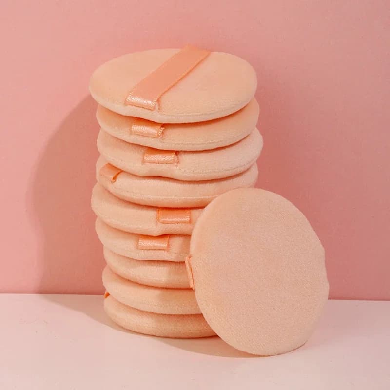 5 pieces of spugs for foundation powder for the face, round shape, portable, soft, for cosmetics, sponges for foundation, professional beauty tool