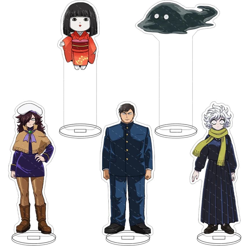 16CM Anime Figure Let's Go Kaikigumi‌‌ Mechako Narrator Protagonist Cos Acrylic Stand Ornaments Chrismas Gifts