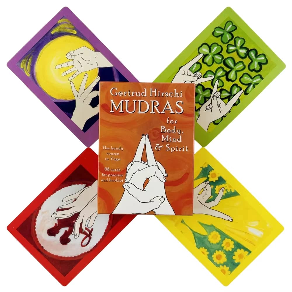 Mudras per la mente del corpo e lo spirito Il corso pratico nel yoga con 68 carte per carte pratiche Mazzo di carte Oracle dei tarocchi