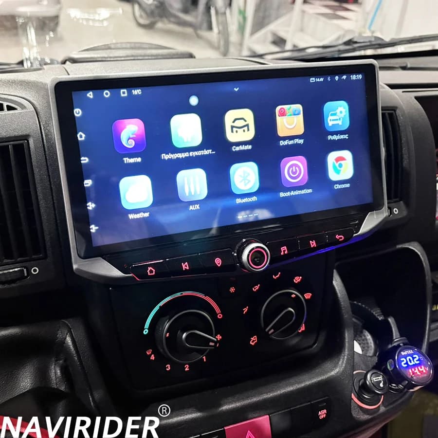 Central Multimidia Autoradio WIFI For FIAT DUCATO 2016 2017 2018 2022 Bluetooth GPS DSP Car Radio Qled Screen 10.88inch CarPlay