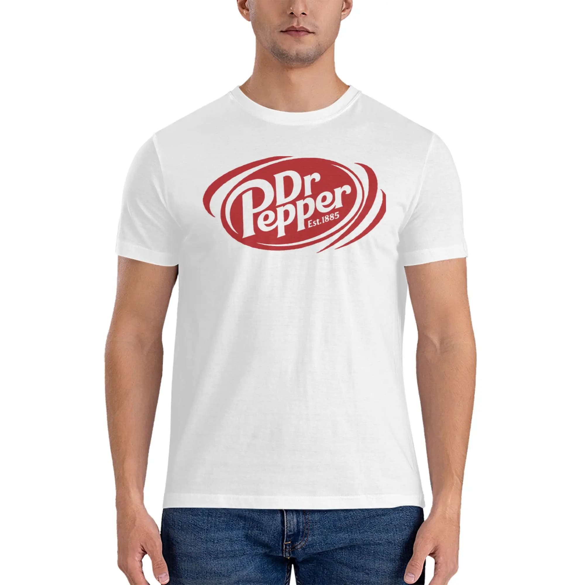 T-shirt Corta con Logo Personalizzato Y2K Dr Pepper, Stile Casual Leggero, Atmosfera Coreana