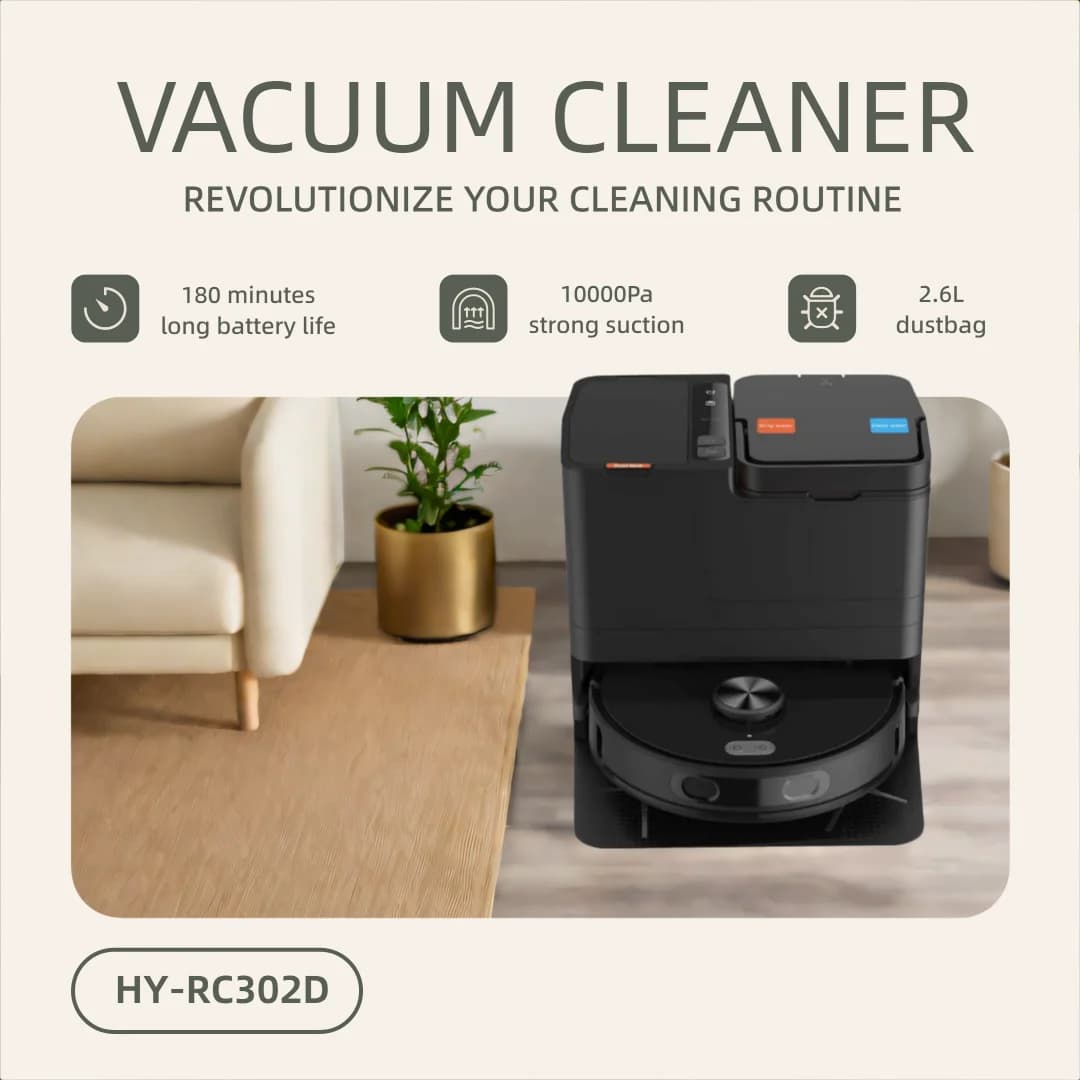 Miglior Robot Aspirapolvere con Forte Aspirazione 15000Pa, Filtro HEPA, Alimentazione a Batteria, Sistema LDS, Erogazione Automatica dell'Acqua, Funzione Lavaggio a Secco per Pulizie Domestiche