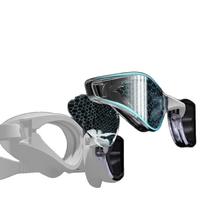 High definition waterproof and anti-fogging myopia swimming glasses, big frame coating, swimming glasses
