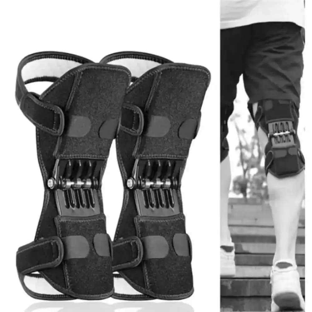 1/2PCS Rebound Primavera Protezione del ginocchio Booster Antiscivolo Fisso Booster Ginocchiere Traspirante Protezione del ginocchio Protezione delle gambe