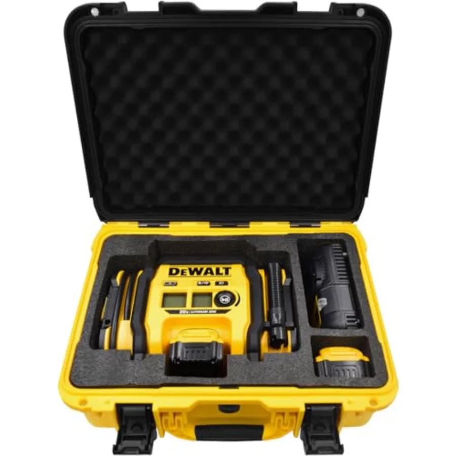 Custodia per Compressore d'Aria DEWALT 20V MAX DCC020IB - Impermeabile, Antipolvere, Antiurto, per Trasporto e Conservazione Pompa Aria