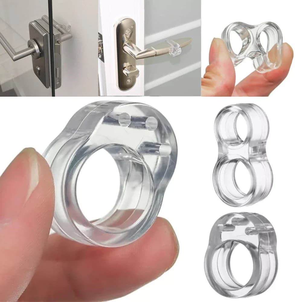 5 pz-1 pz Trasparente Buffer In Silicone Fermaporta Maniglia Della Porta Anti-collisione Coperture Anello di Protezione Della Parete di Sicurezza Antiurto Pad