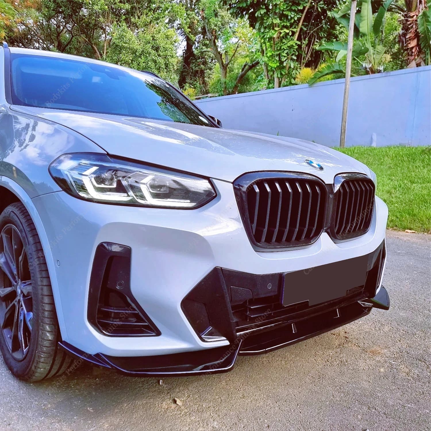 Per Bmw X3 G01 X4 G02 Lci 3pcs Paraurti Anteriore Splitter Lip Spoiler Diffusore X3 X4 iX3 20i 20d 30i 30d 30e M40i M40d Bodykits 2021-