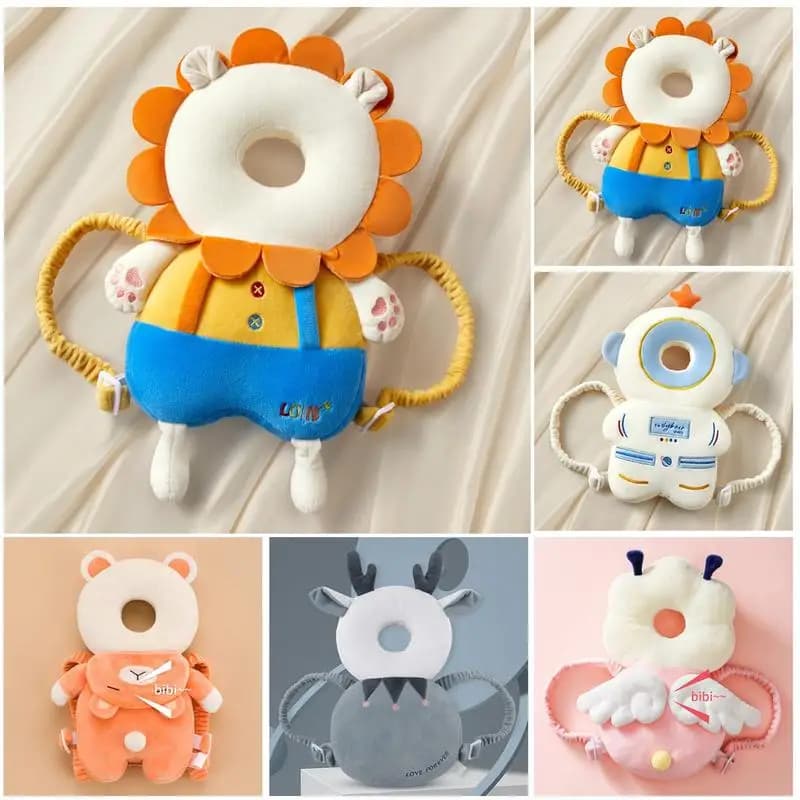 Baby Fall Pillow New born Head Protector Backpack Cartoon Anti Fall Back Pillow Headrest Baby Cushion For Baby Head Protection