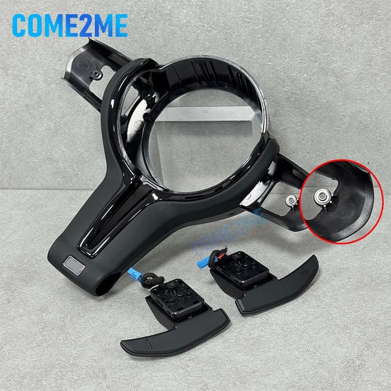 Racchette cambio coprivolante in pelle aggiornate, adatte per la nuova serie 2345 di BMW X3X4X5X6 modificata M3M4M5