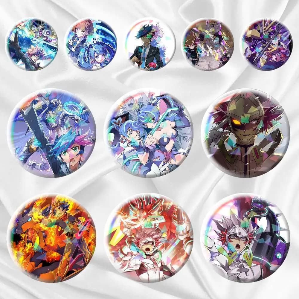 Yu-Gi-Oh! VRAINS Cool 75mm 58mm 44mm 25mm Brooch Backpack Hat Pins Accessories Toys Badge
