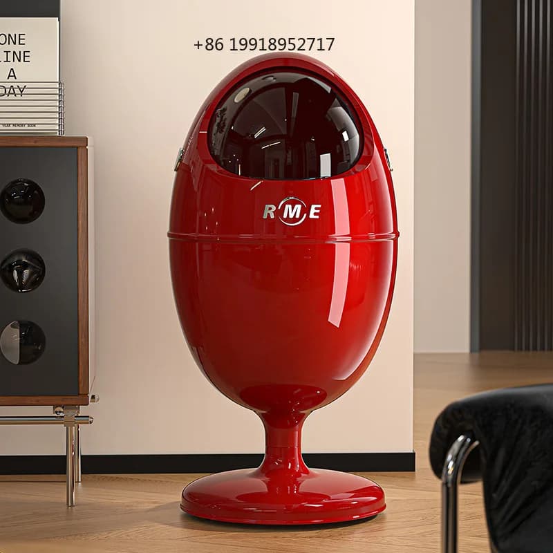 Large Capacity Trash Can Modern Living Room Move Litter Bins Food Waste Recycle Kitchen Dustbin Cleaning bin JJ215
