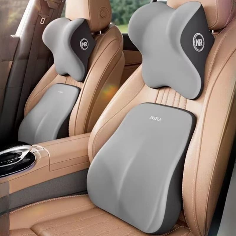 Memory Foam Poggiatesta per auto Collo Supporto lombare Cuscino per seggiolino auto ergonomico Cuscino speciale per interni Accessori per auto