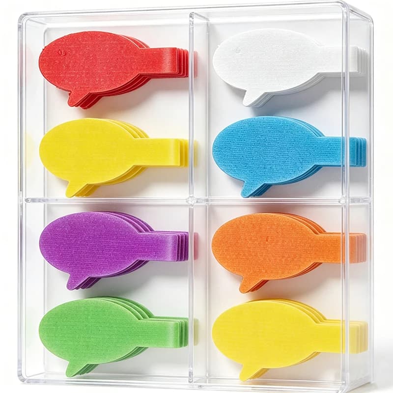Etichette per Cavi in Nylon Colorate e Scrivibili, Riutilizzabili, Autoadesive, per Gestione Cavi, Identificazione Fili in Ufficio e Computer