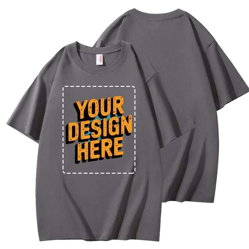 Premium 220GSM 100% Cotton Heavyweight T-Shirt - FREE Custom Printing Included - Best Value Store Favorite HM-X5