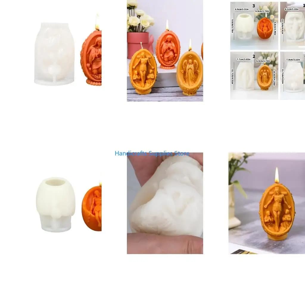 R1WA Handmade Eggs Silicone Molds 3D Jesuses Eggs Mould Epoxy Resin Molds