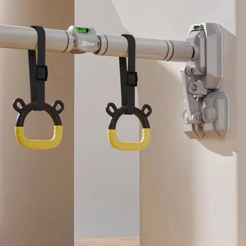Home Traction Bar for Gym, Wall / Door Traction Bar without Drilling, Adjustable Strength Training Equipment up to 200 kg