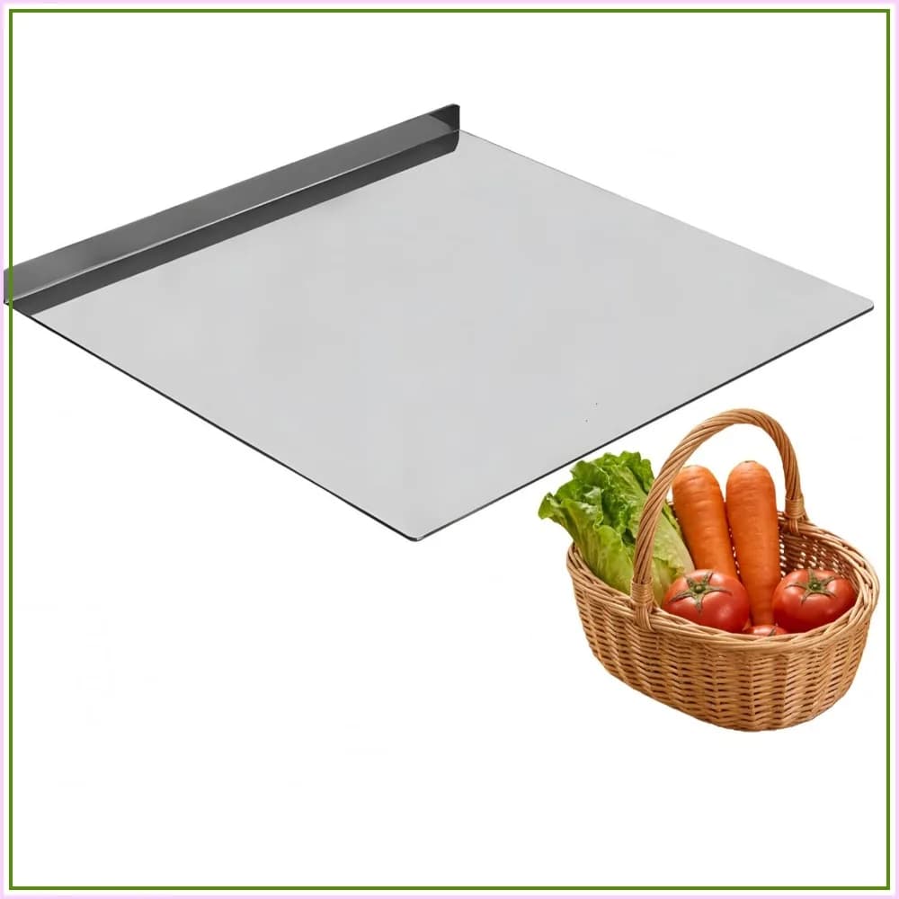 Large Stainless Steel Cutting Board, 30x40cm, for Meat, Veggies, Fruits, Bread & Baking, Dishwasher Safe