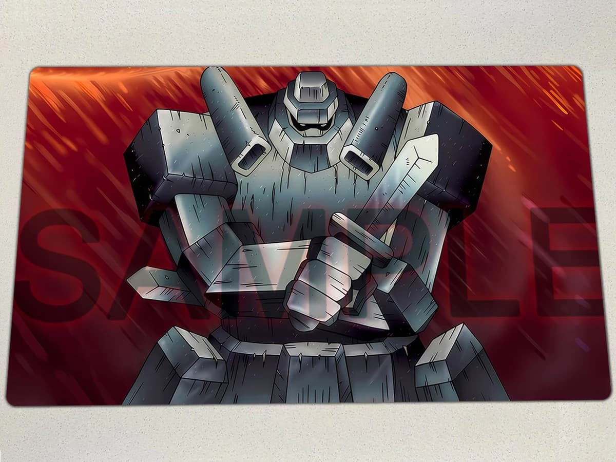 Tappetino da Gioco YuGiOh Gigante Soldato di Pietra TCG CCG, Tappetino per Giochi da Tavolo e Carte Collezionabili, Mousepad in Gomma, Tappetino da Gioco con Borsa Gratuita 60x35cm