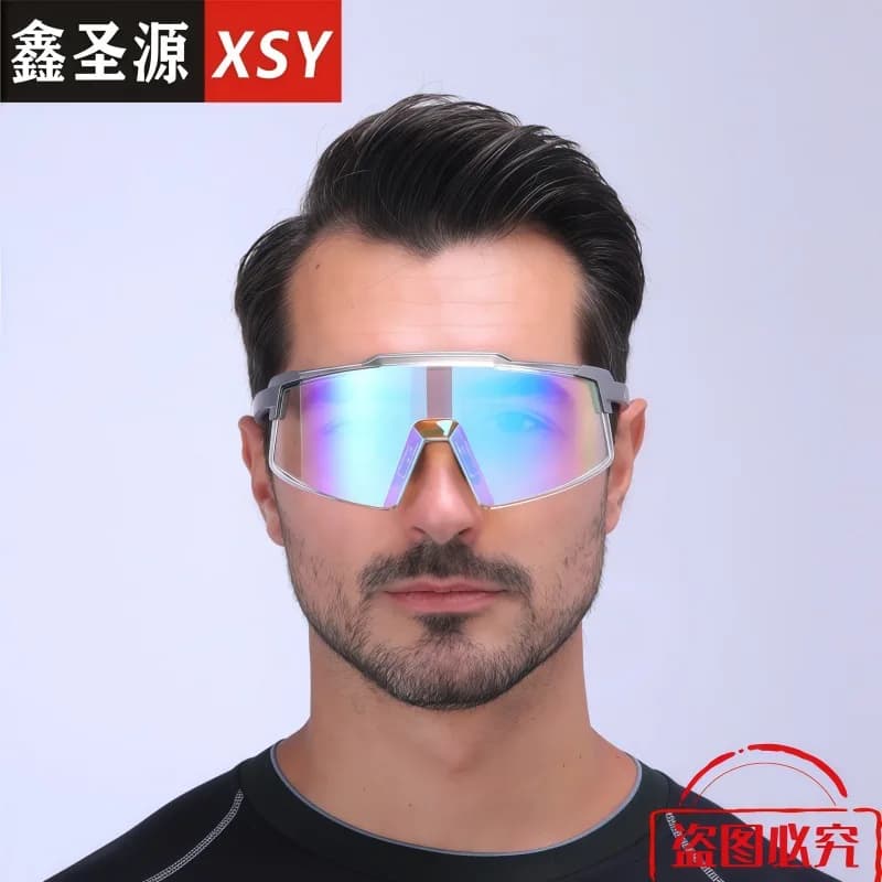 Occhiali da ciclismo da uomo transfrontalieri, occhiali da sole colorati, occhiali da sole antivento per bicicletta, occhiali da sole sportivi da esterno, all'ingrosso