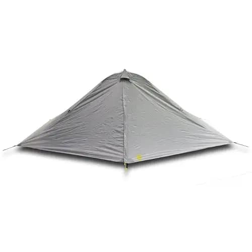 Ultralight 2-Person Trekking Pole Tent With Dual Entrances And Vestibules, Spacious 190T Polyester Hybrid Shelter For Camping