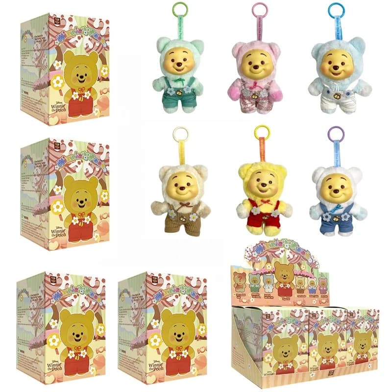 Nuova Serie Caramelle Winnie The Pooh 2026, Blind Box, Simpatico Ciondolo in Vinile con Volto, Bambola Orsetto Pupu, Giocattolo di Tendenza, Regali di Natale