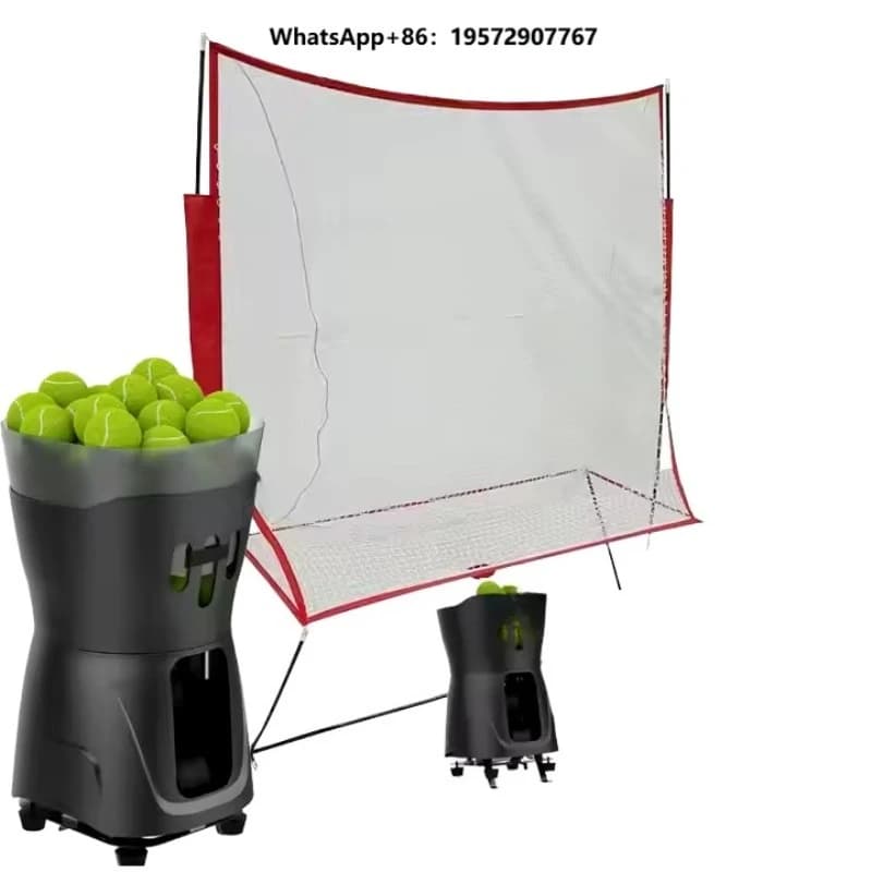 Portable Eco-Friendly Durable Tennis Training Set Return Net Pro Tennis Ball Launcher App Remote Control Indoor