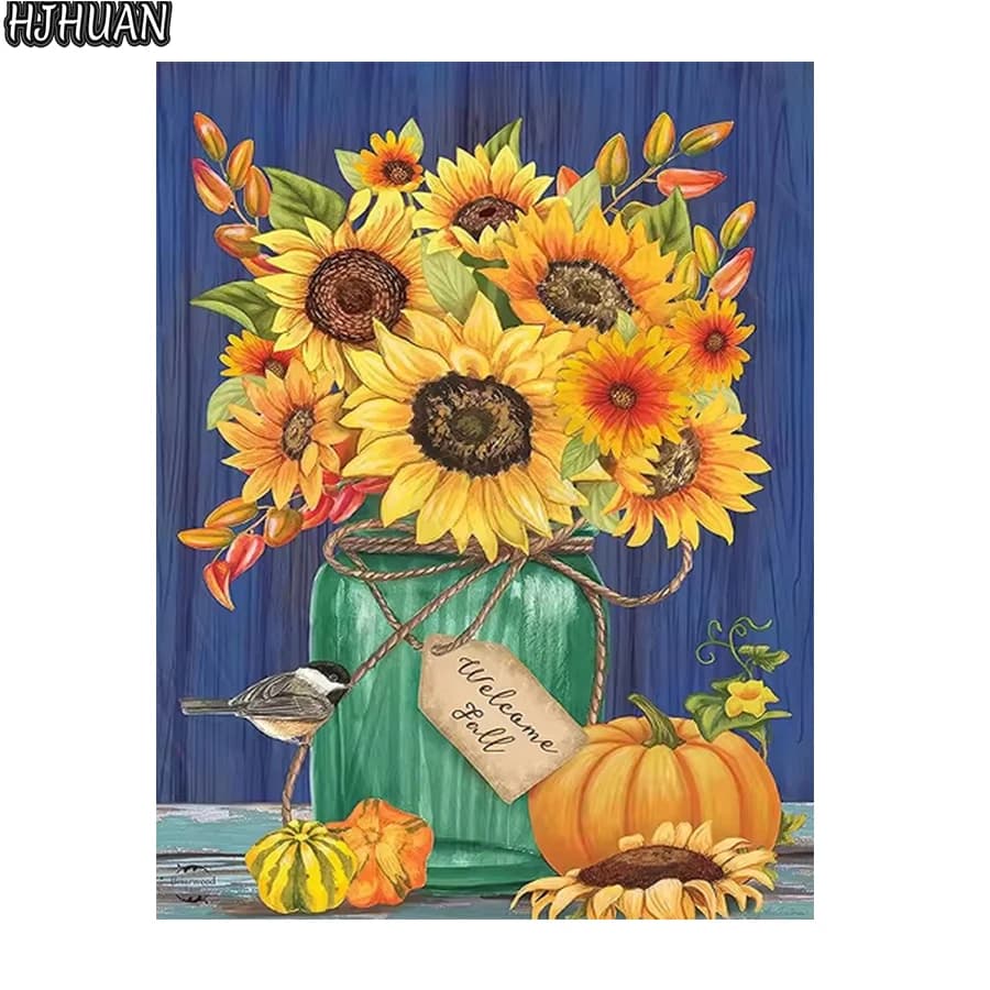 5D DIY Diamond Painting Abstract art sunflower Mosaic Cross Stitch Kit Full Drill Embroidery Mosaic art Pictures Gift Home Decor