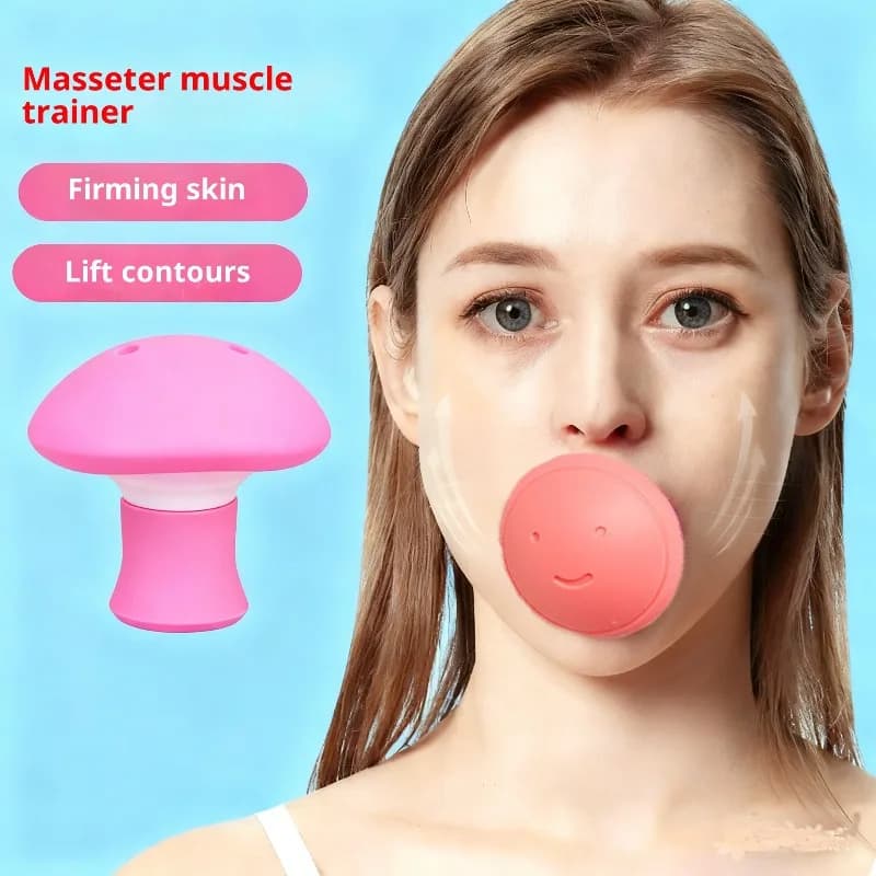 Massaggiatore per il viso fitness portatile Ginnico per mascelle Allenatore per la respirazione della bocca Massaggiatore muscolare Salute Fisioterapia Palestra per donna Uomo