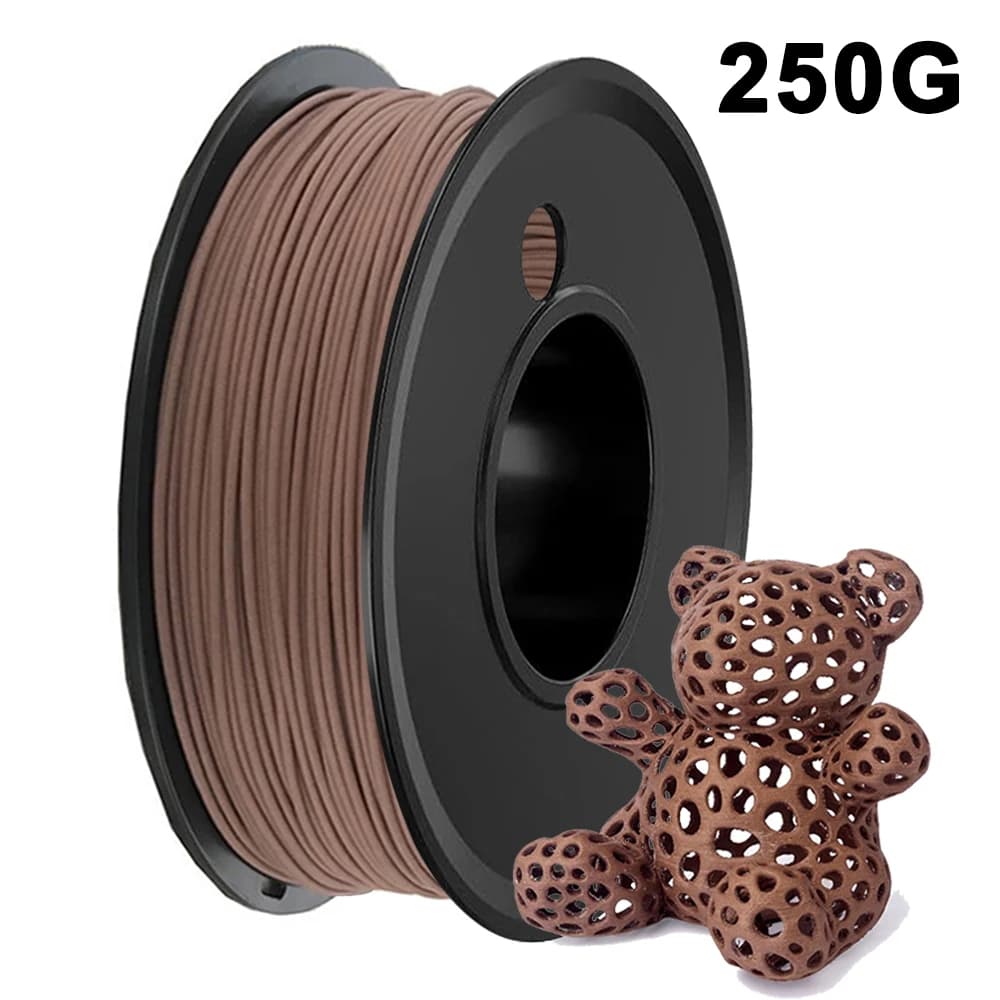 3D Printer Filament Mahogany wood pla 1.75mm Dimension Accuracy +/-0.02mm PLA 3D Printing Filament pla Filament Mahogany Wood Fiber Texture Filament 250G vacuum packaging