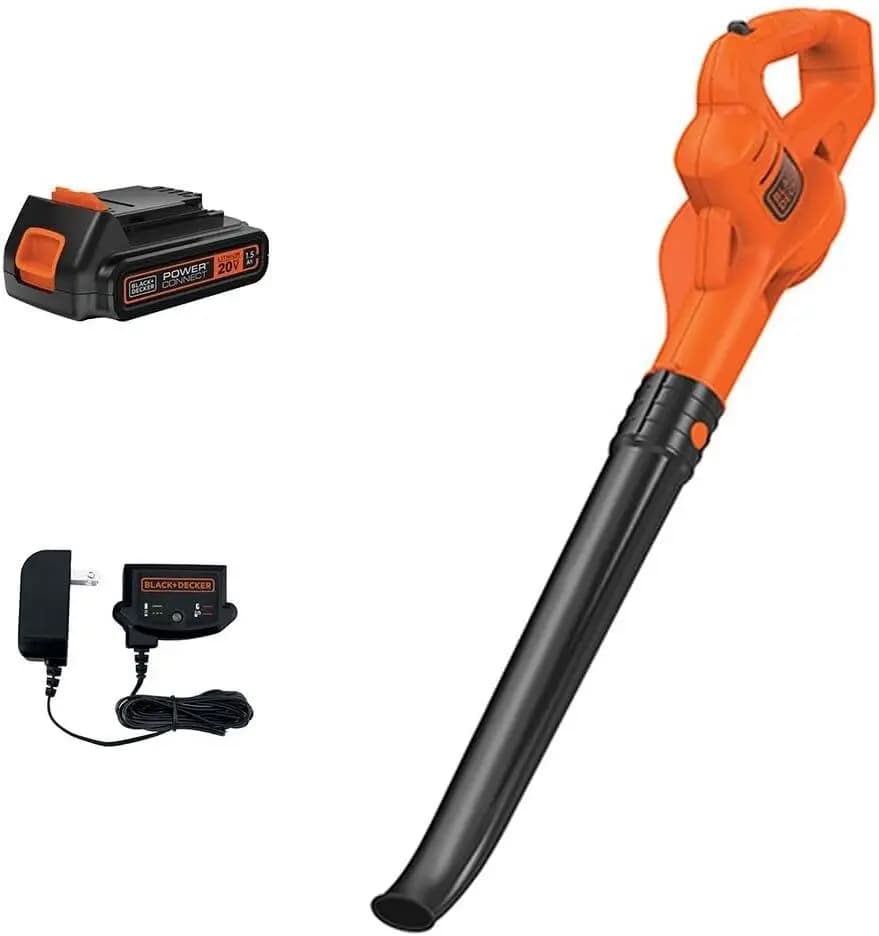Soffiatore per foglie senza fili 20V MAX, 130 MPH, leggero (1,7 kg), con batteria e caricabatterie
