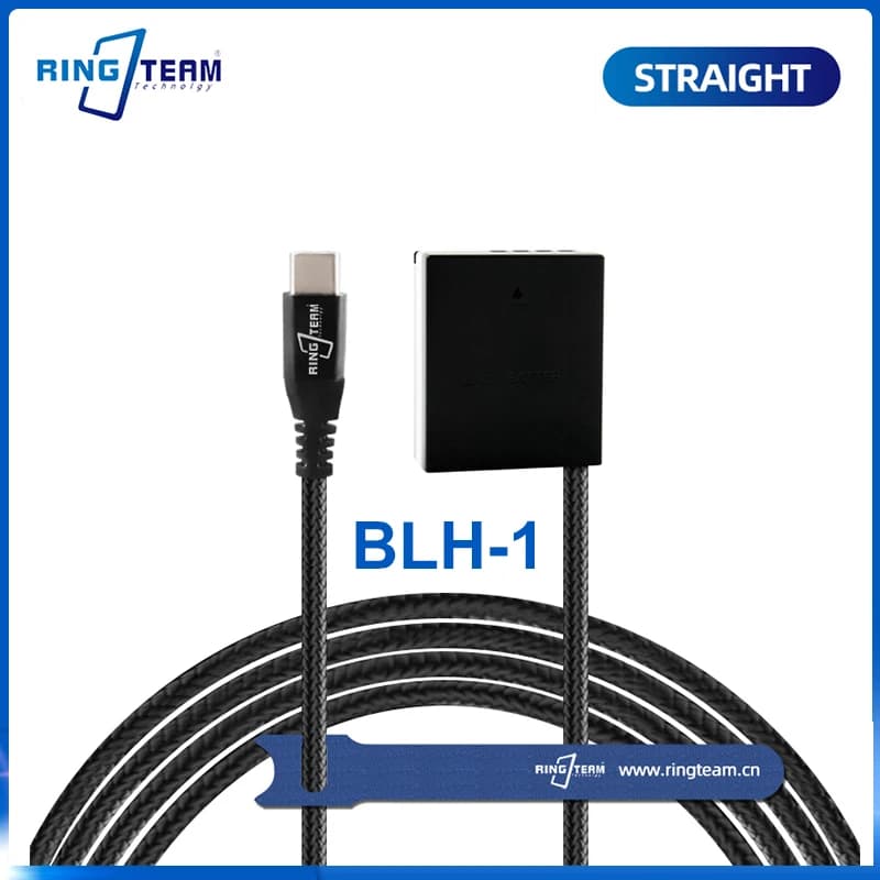 PD USB-C interlaced cable type C to PS-BLH-1 BLH 1 battery fit BLH1 cc coupling for Olympus EM1 MARK II EM1-2 EM1 Mark 2 cameras