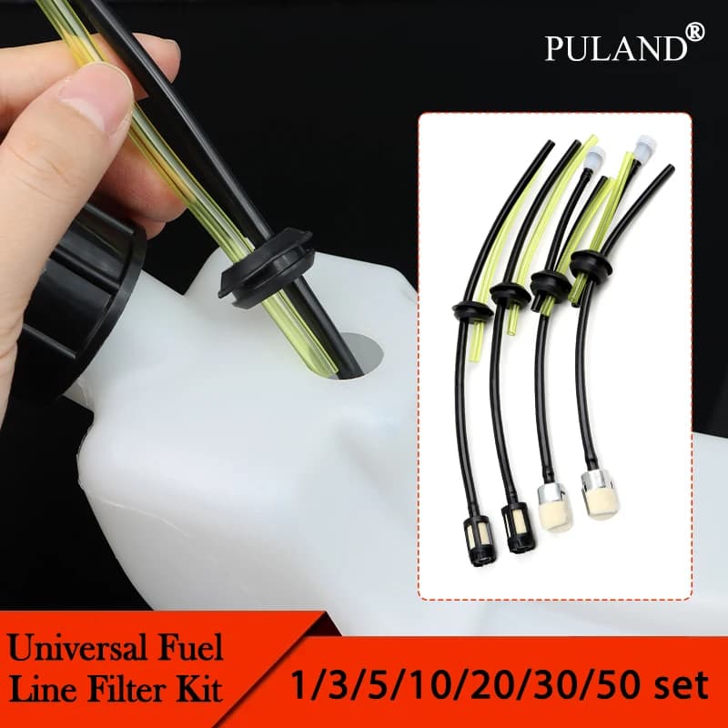 Set of fuel tube filters for chain saw mower mower filter fuel tank tube universal oil pipe fuel garden tools 1~50 set