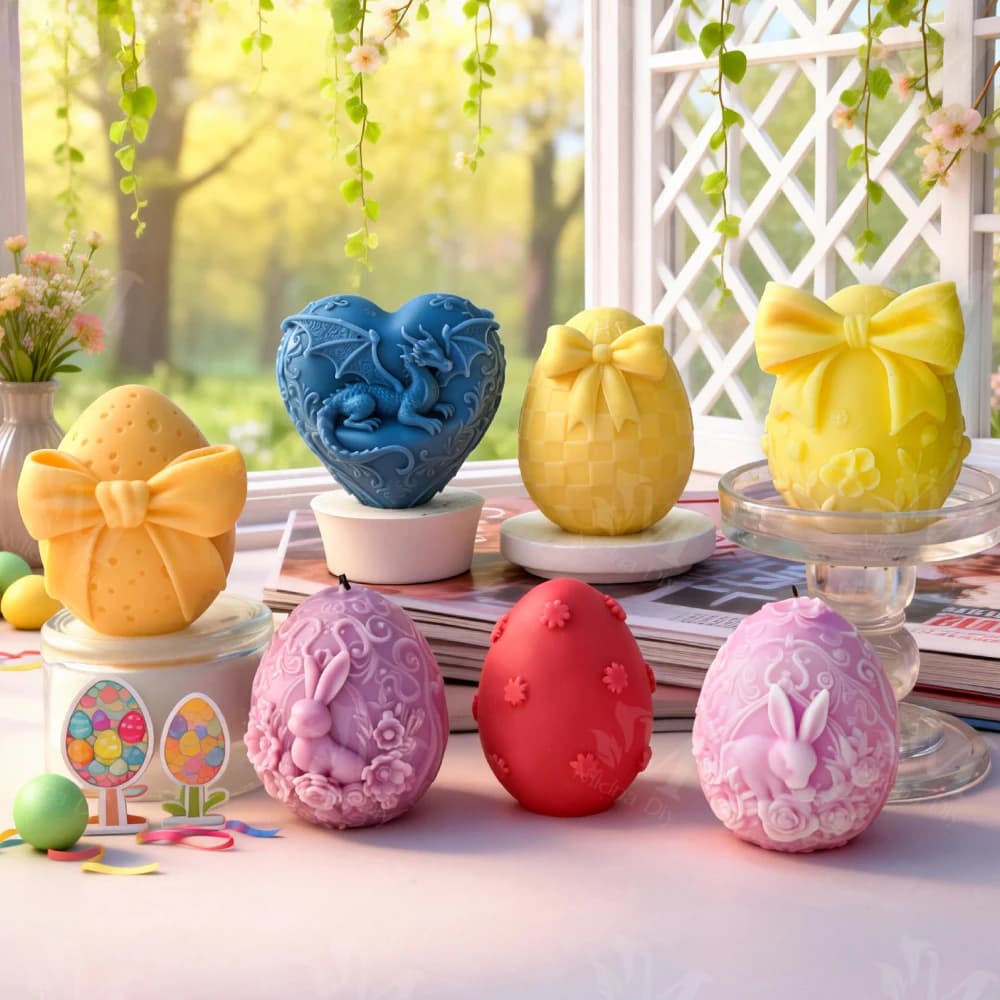Stampo in silicone fai da te a forma di fiore di frangipani per candele profumate, gesso, resina epossidica, stampo per Pasqua