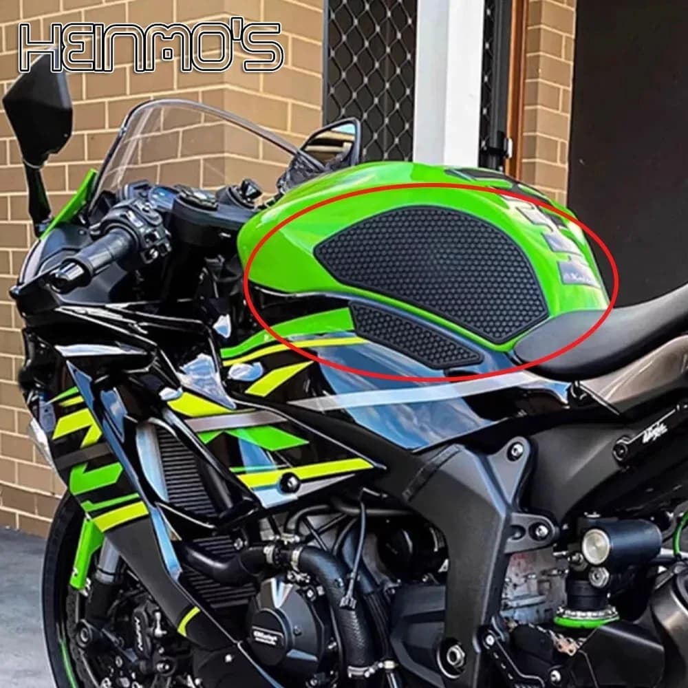 For Kawasaki ZX6R ZX 636 ZX-6R KRT ABS 2009-2024 Motorcycle Tank Pad Fuel Tank Side Knee Traction Grip Anti Slip Pads Kit
