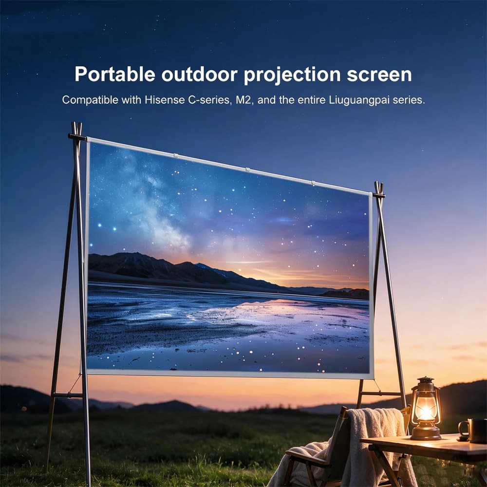 For Vidda P1 70-inch Outdoor Quick-Assemble Portable Screen Compatible with Laser Projectors Hisense C-Series/M2/Streamer Series