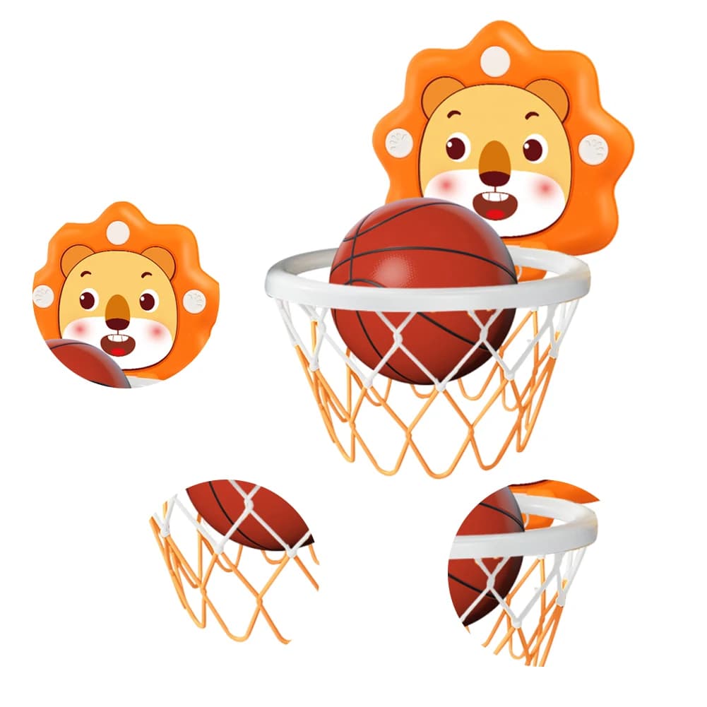 Funny basketball set with wall mounting, basketball frame, birthday gifts for children, basketball support without punching for children from 3 years up