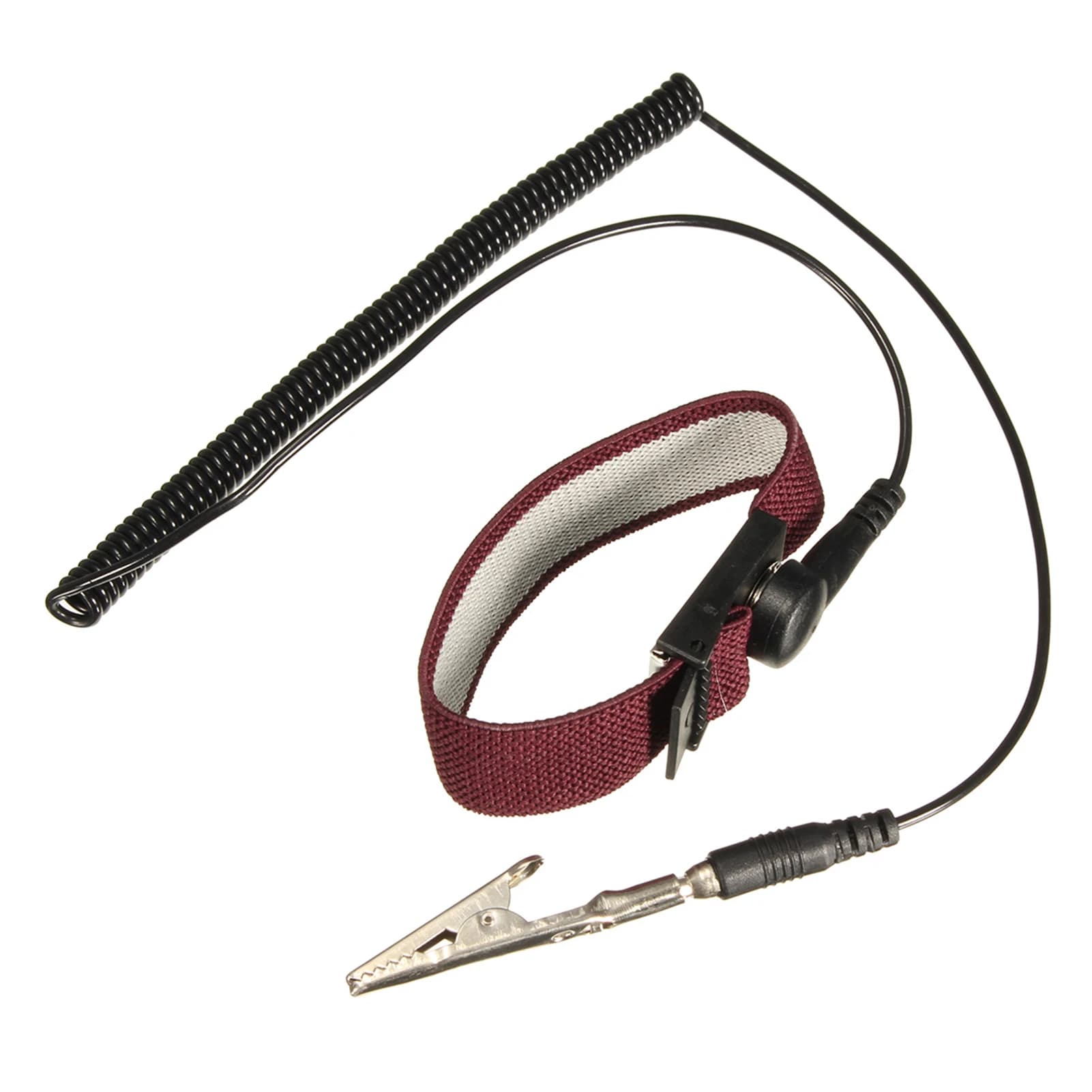 Antistatic 6 Foot Antistatic Bracelet made of soft elastic material Conductive yarn Adjustable wrist strap Anti-static chain EDPS